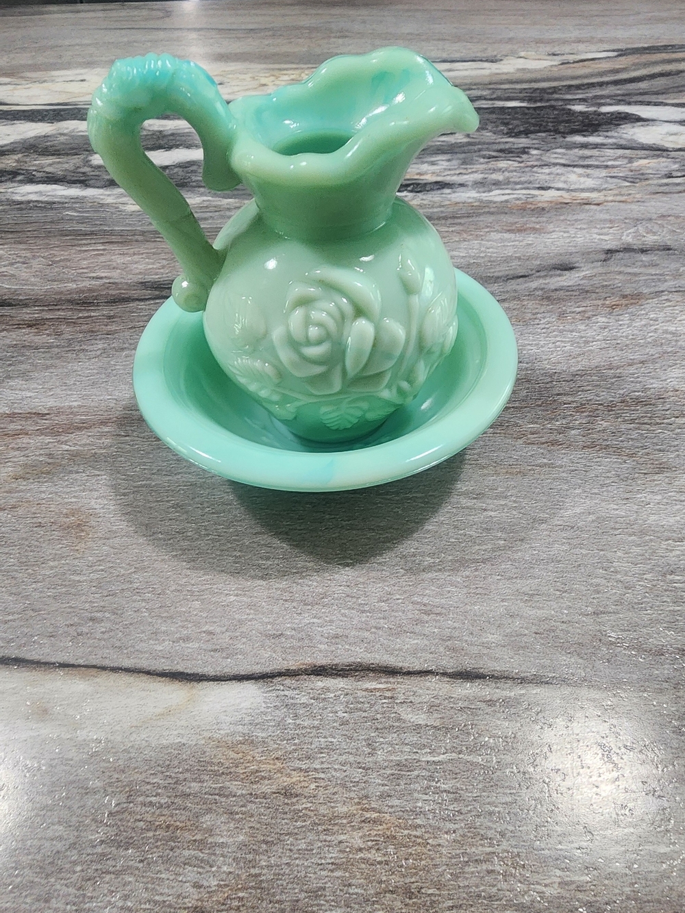 1970 Avon Victorian Rose Mini Pitcher